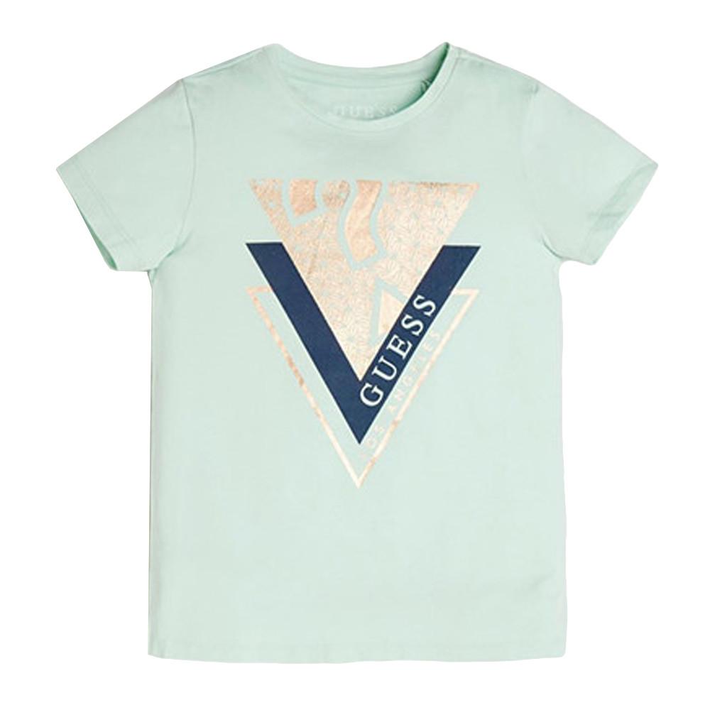 T-shirt Vert Fille Guess Twht pas cher