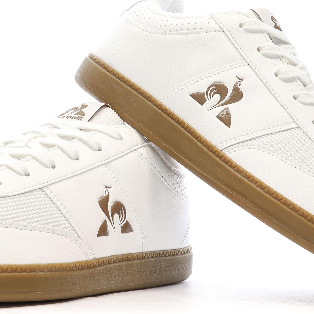 Baskets Blanches/Camel Homme Le Coq Sportif Derby vue 7