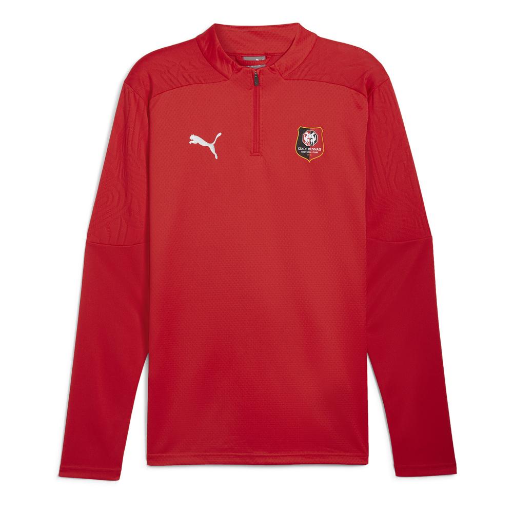 Stade Rennais Sweat 1/4 Zip Homme Puma 2024/2025 pas cher