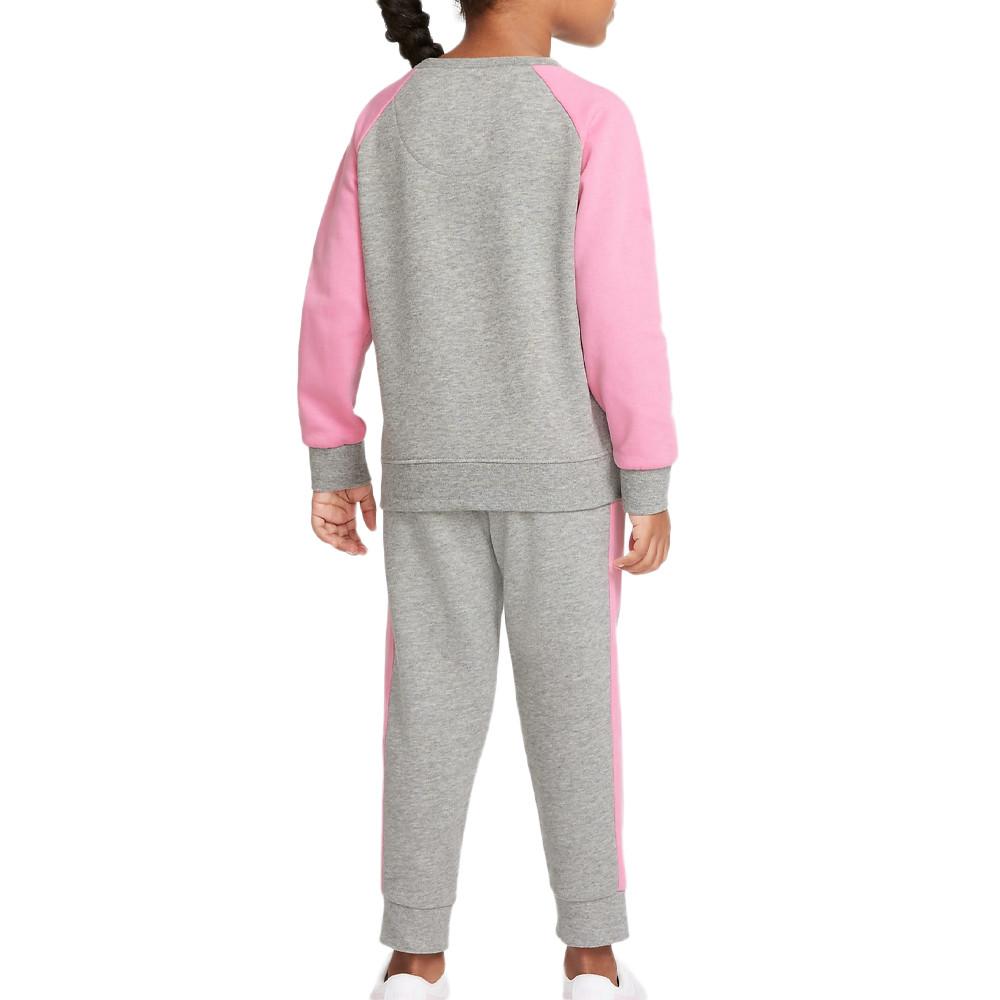 Survêtement Gris/Rose Fille Nike Futura Crew vue 2