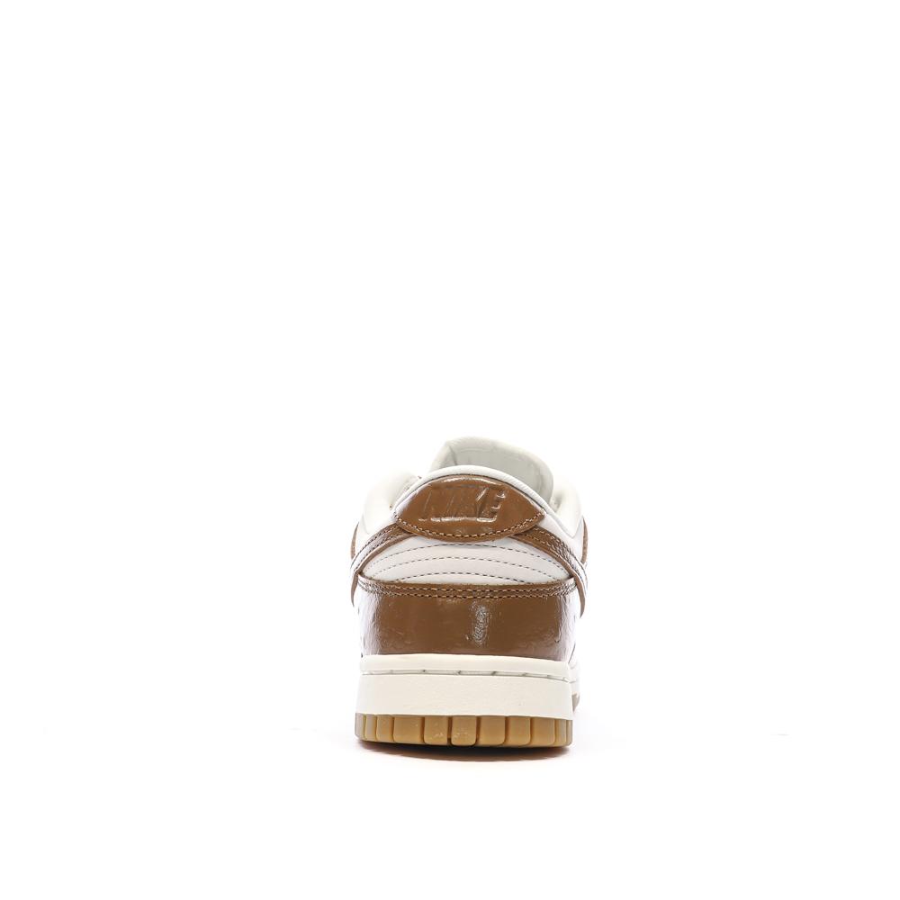 Baskets Blanches/Marrons Femme Nike Dunk Low vue 3