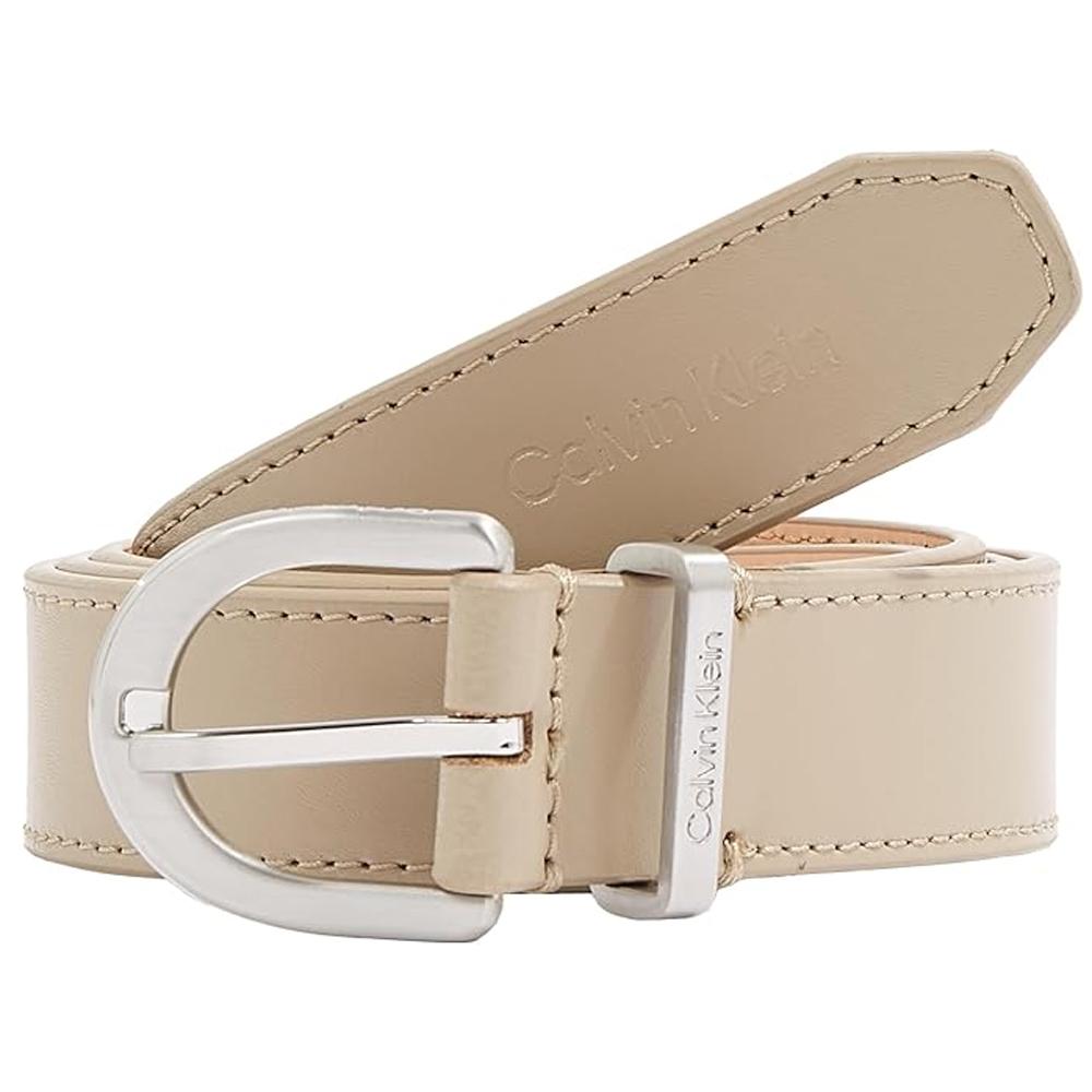 Ceinture Beige Femme Calvin Klein Jeans Ck Must Loop pas cher