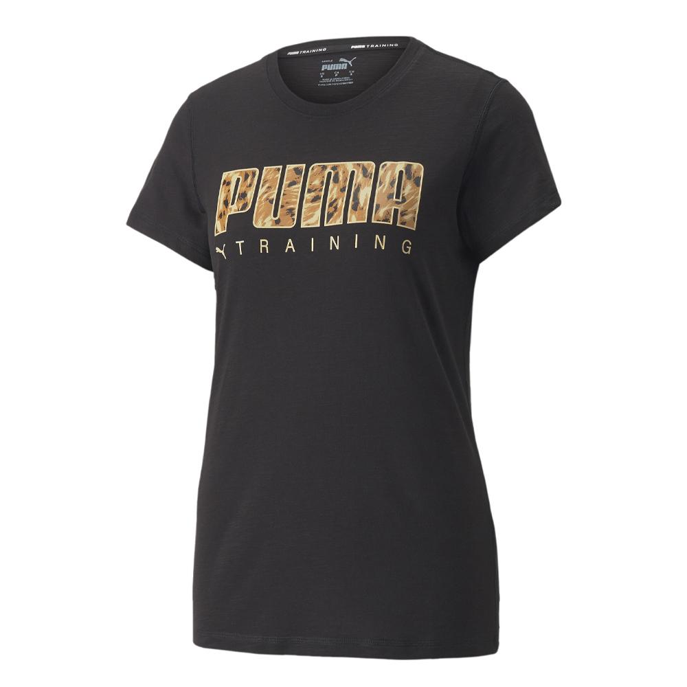 T-shirt Noir Femme Puma Performance Logo Fill pas cher