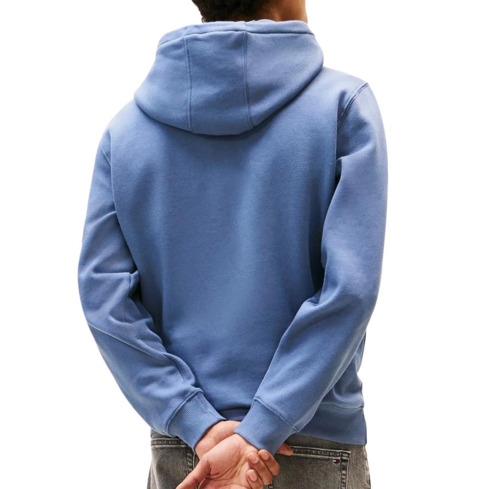 Sweat Bleu Homme Tommy Hilfiger Tjm Reg S Flag vue 2
