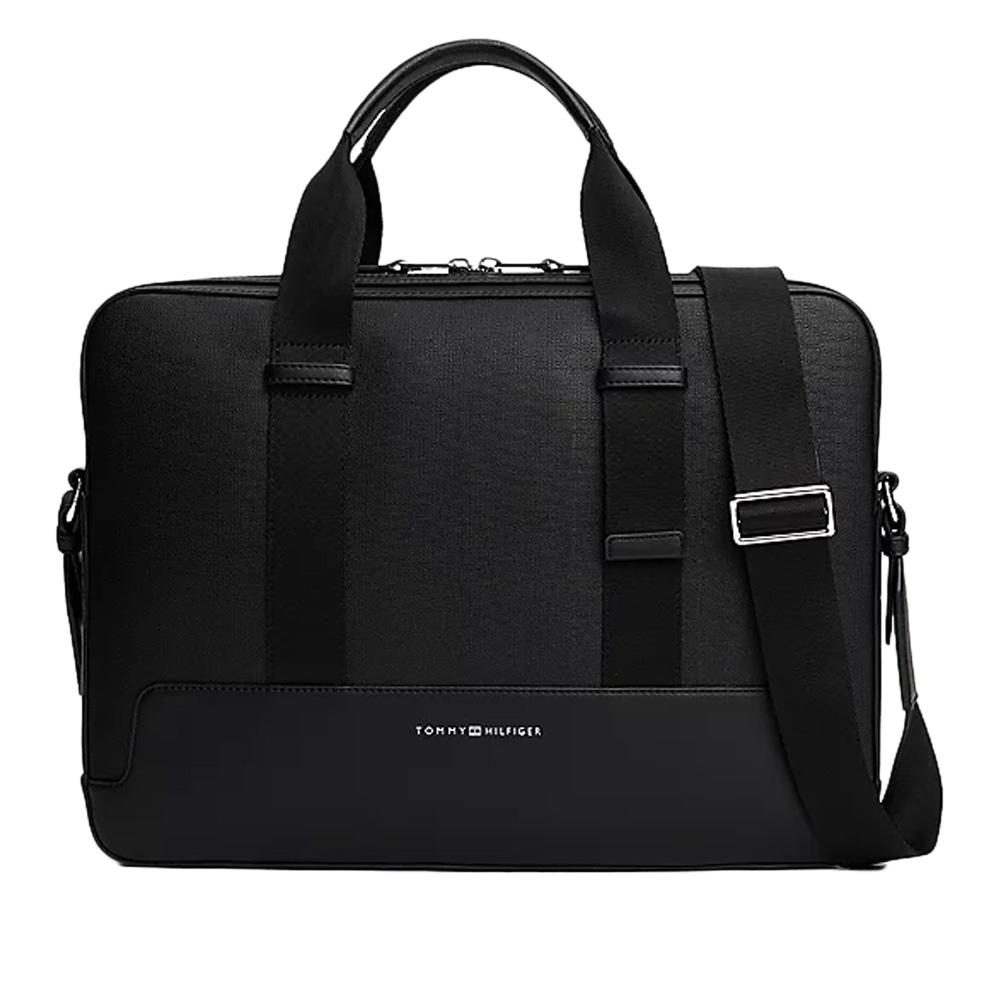Tommy Hilfiger Modern Cartera negra para hombre barato