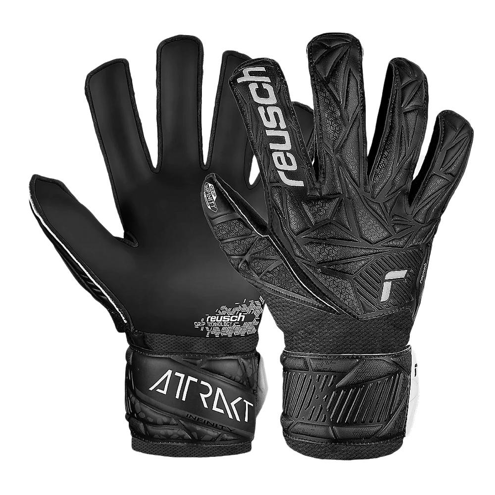 Gants de gardien Noir Junior Reusch Attrakt Infinity NC pas cher