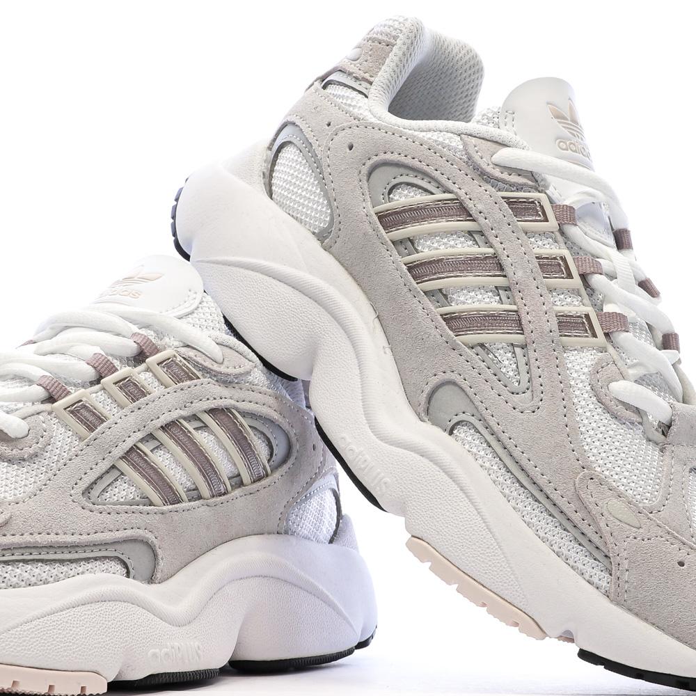 Baskets Grises Femme Adidas Ozmillen vue 7