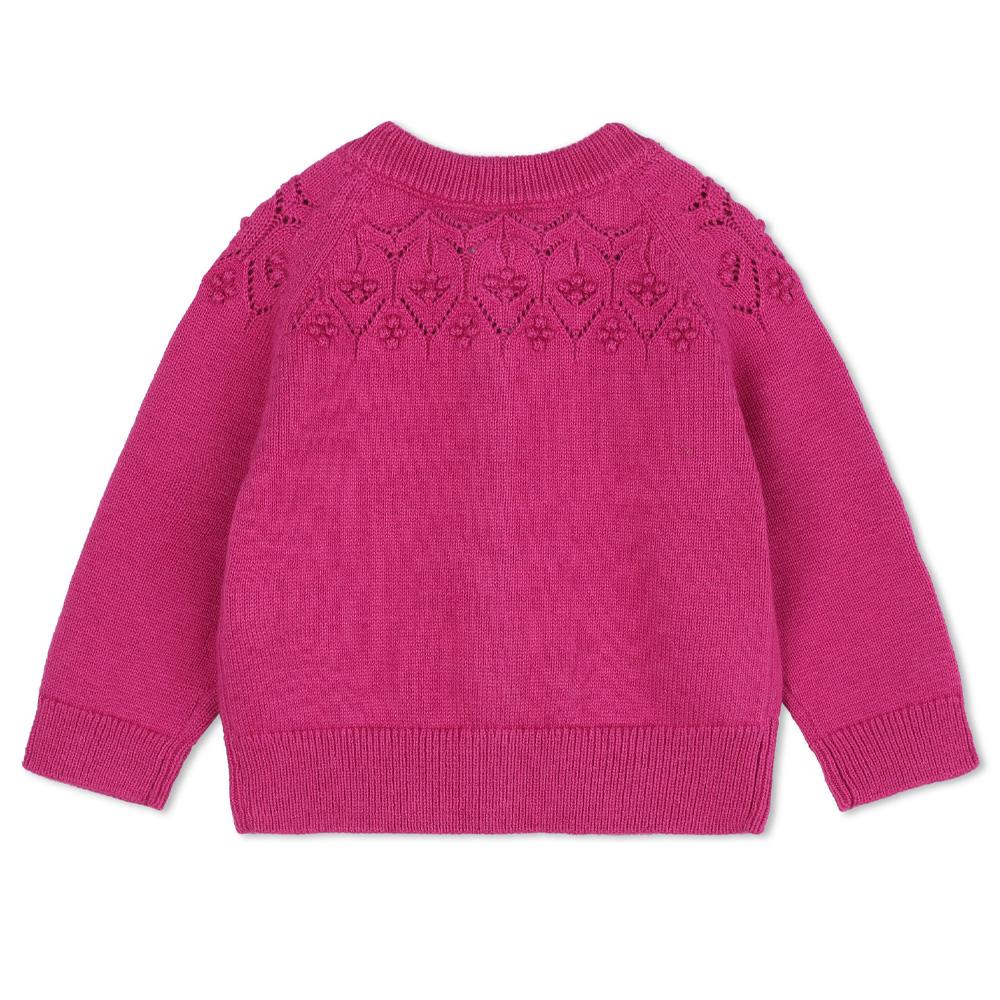 Gilet Fuchsia Bébé Fille Carrément Beau Y30211 vue 2