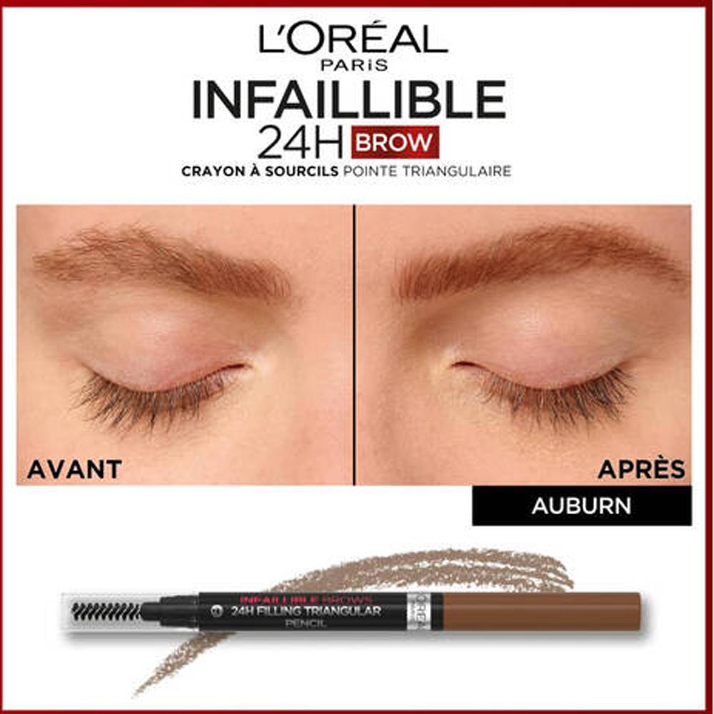 Crayon à sourcils L'Oréal Paris Infaillible Brows 12H 5.23 Auburn vue 2