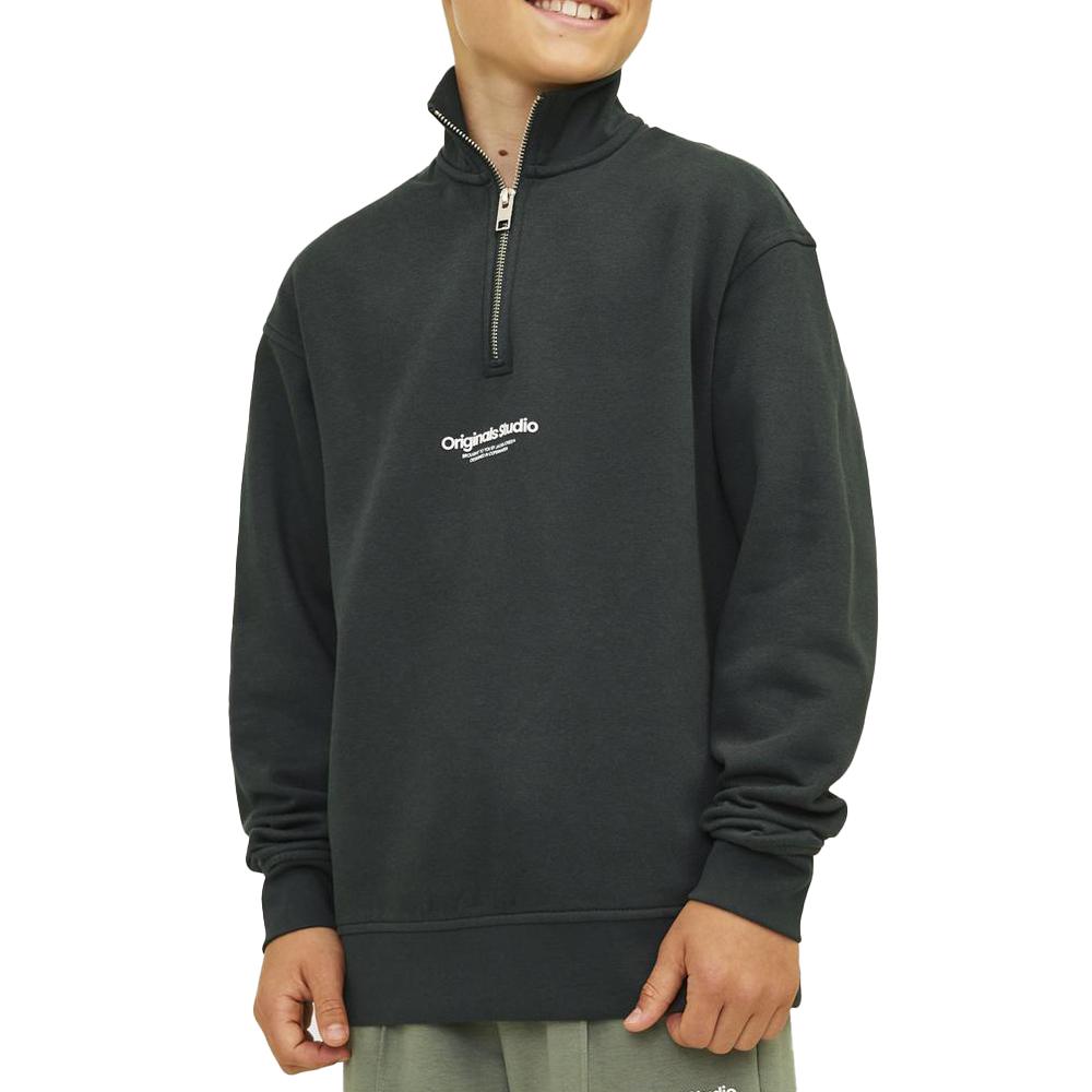 Sweat Vert Foncé Garçon Jack & Jones Vesterbro pas cher