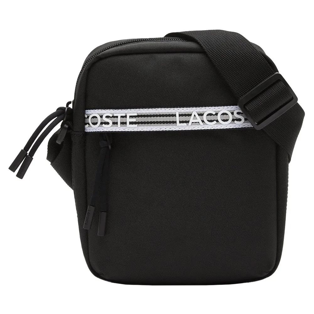 Sac à Bandoulière Noir Homme Lacoste pas cher