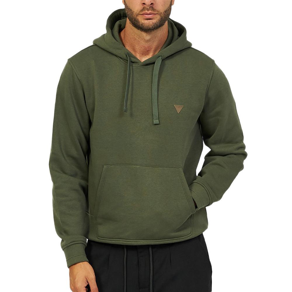 Sweat capuche Vert Homme Guess Christian pas cher