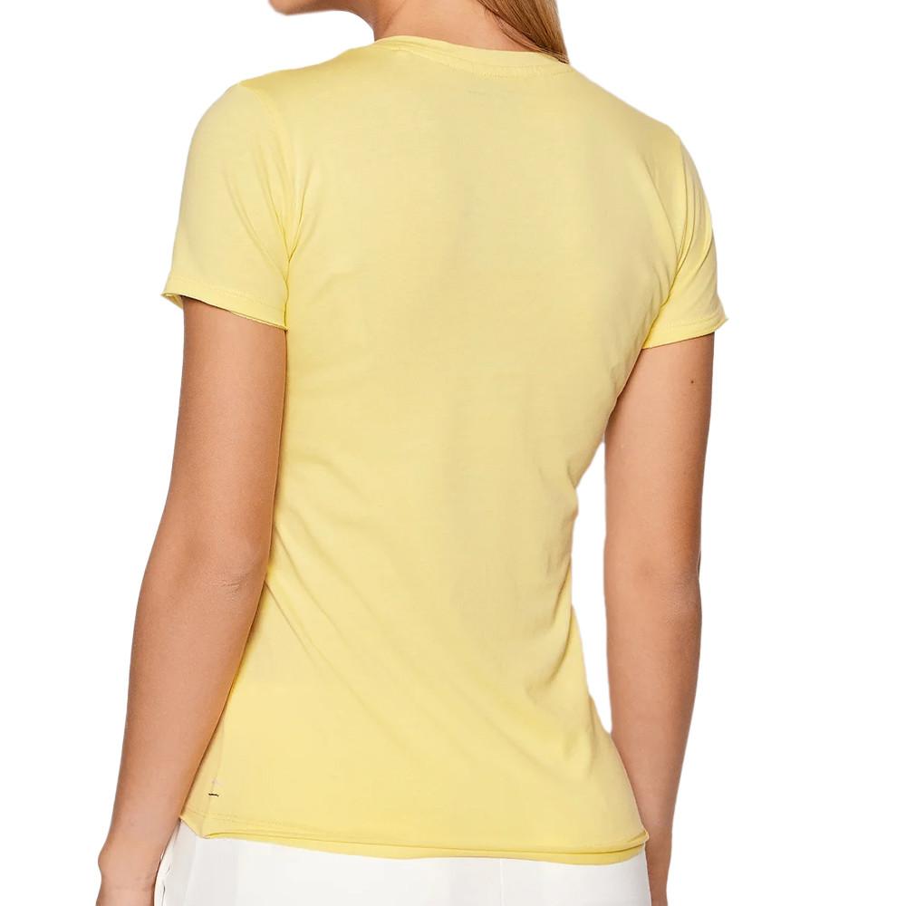 T-shirt Jaune Femme Pepe Jeans Bleu N vue 2