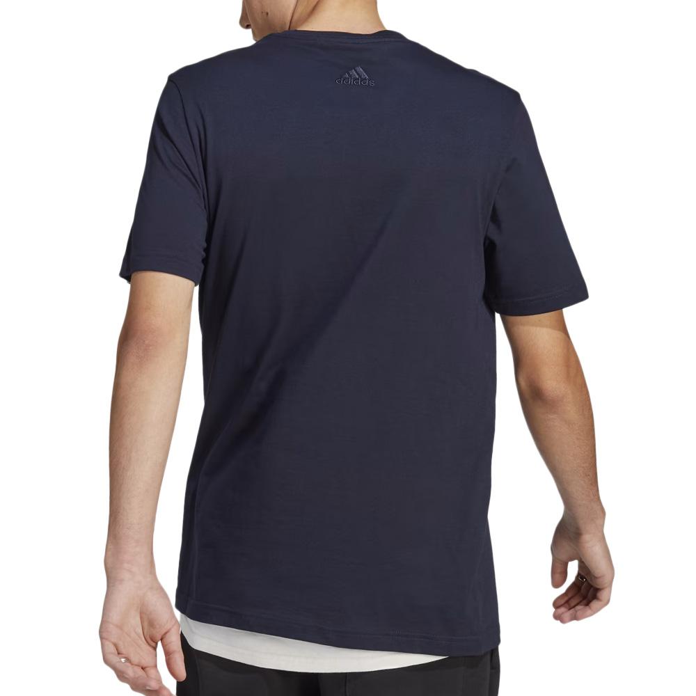 T-Shirt Marine Homme Adidas IC9275 vue 2