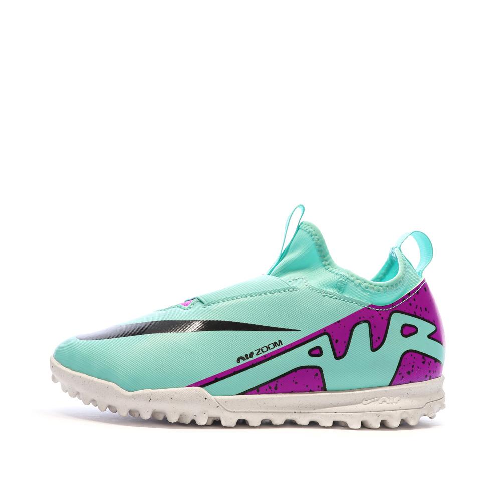 Chaussures de Football Turquoise Junior Nike Jr Zoom Vapor 15 Academy TF pas cher