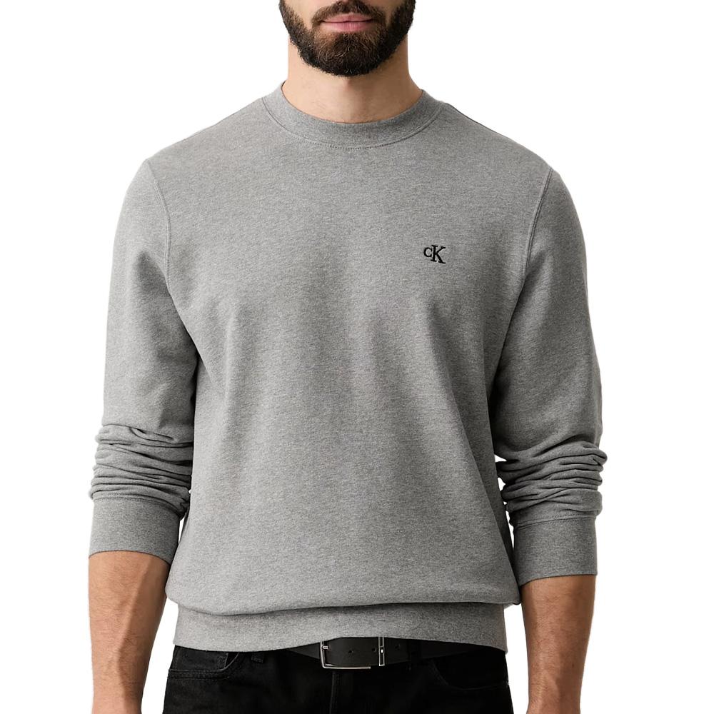 Graues Herren-Sweatshirt Calvin Klein Jeans Terry günstig