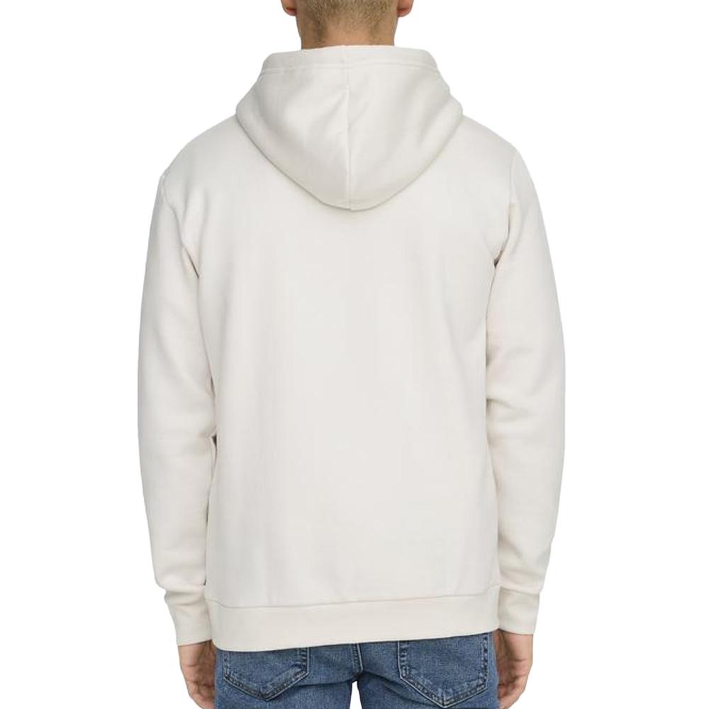 Sweat à Capuche Blanc Homme Only & Sons Hoodie vue 2