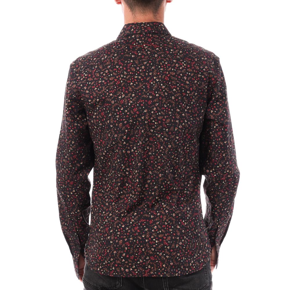 Chemise Noir/Rouge Fleuris Homme Teddy Smith Carton Strectch vue 2