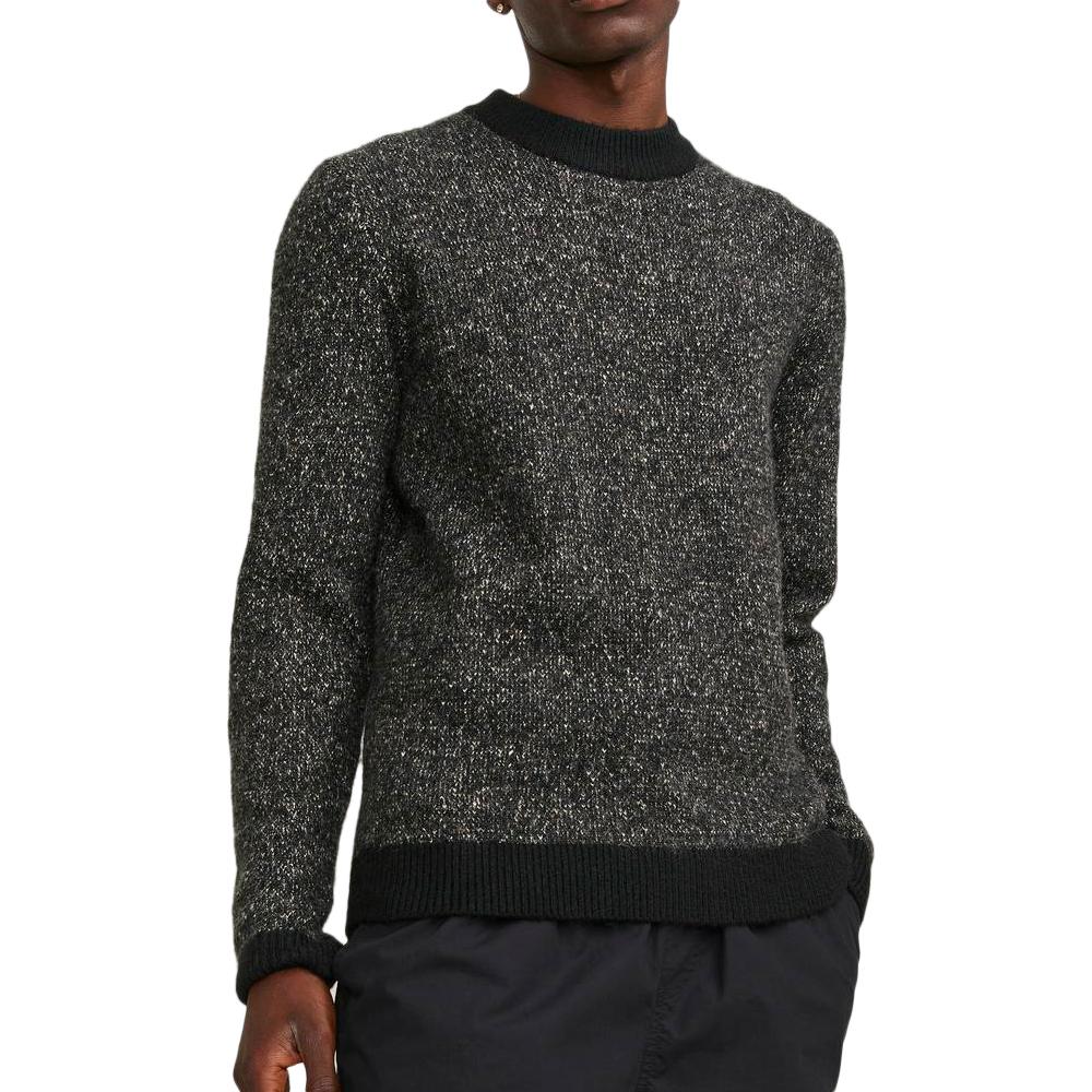 Pull Noir Homme Jack & Jones Space pas cher