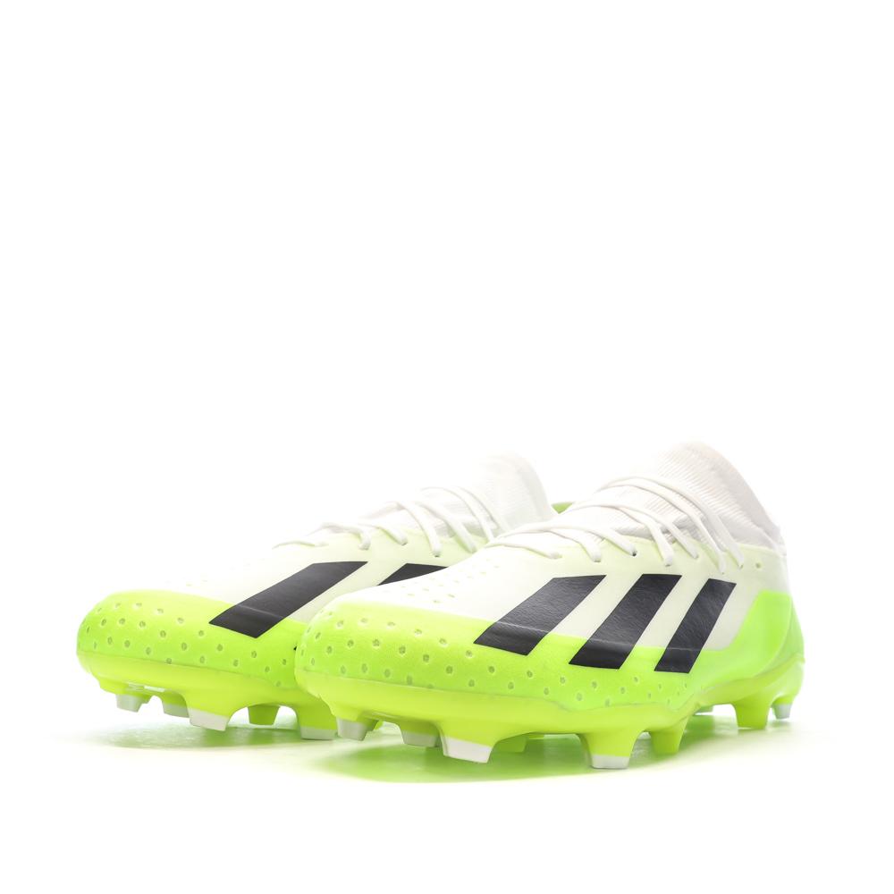 Chaussures de football Jaune/Blanc/Noir Homme Adidas X Crazyfast vue 6