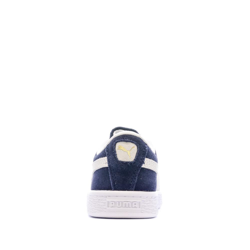 Baskets Bleu Enfant Puma Suede Classic XXI PS vue 3