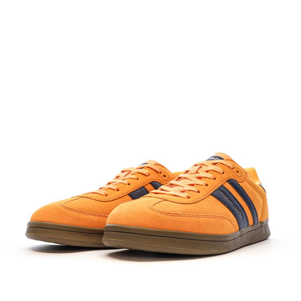 Baskets Orange/Marine Homme Teddy Smith White Suede vue 6