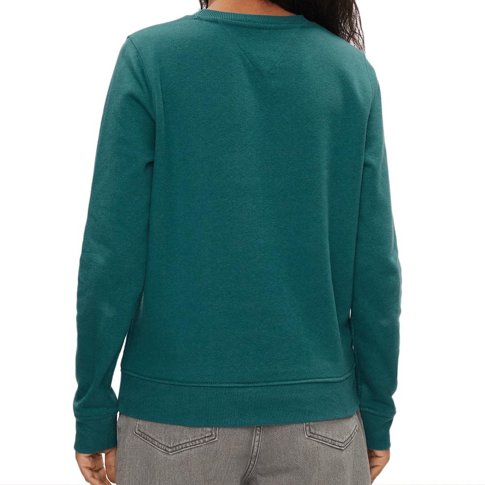Sweat Turquoise Femme Tommy Hilfiger Linear vue 2