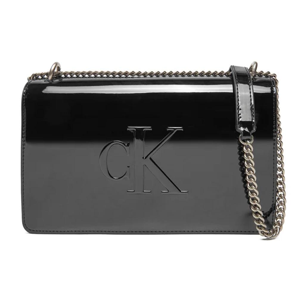 Sac à bandoulière Noire Femme Calvin Klein Jeans Sculpted pas cher