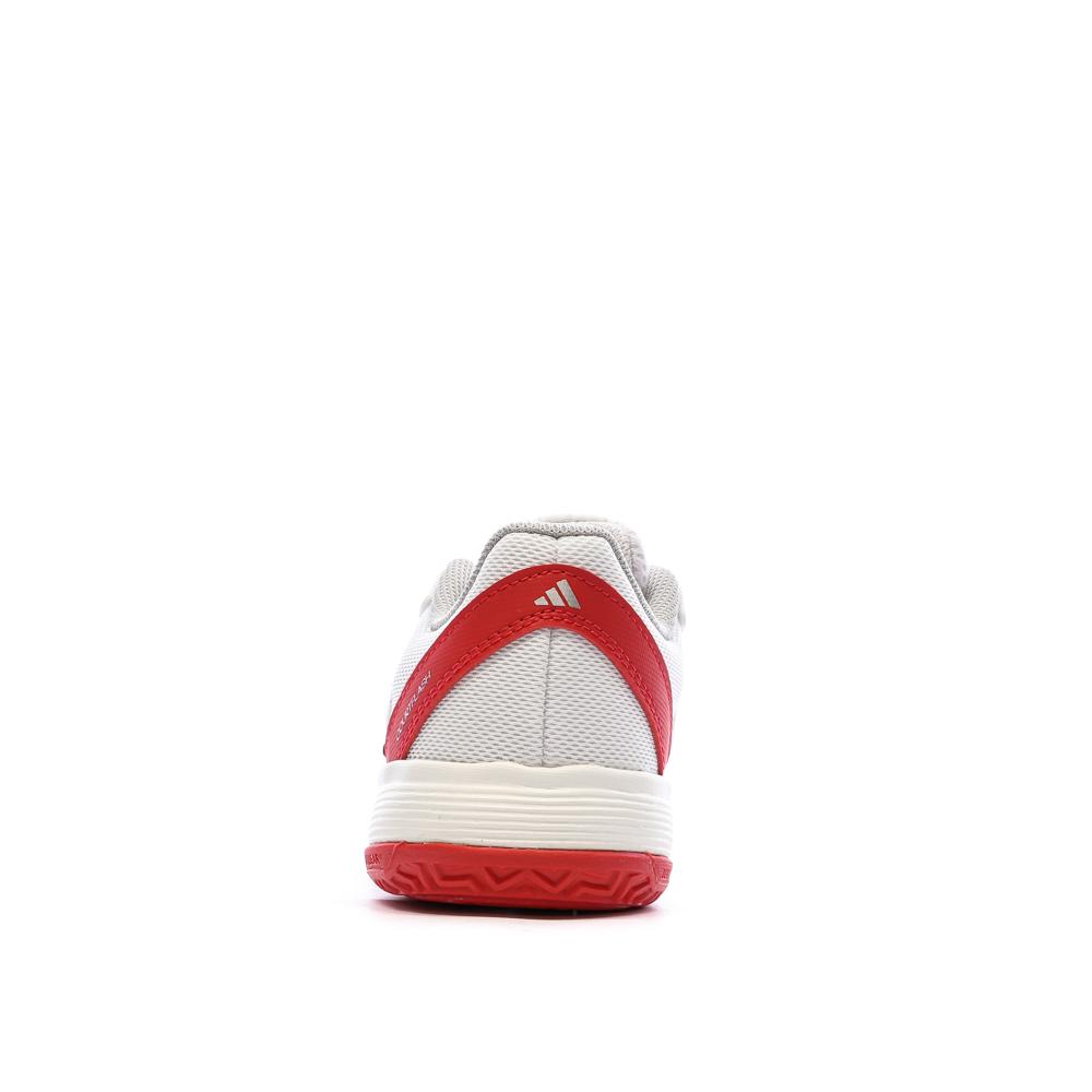 Tenis Blanco/Rojo Niño Adidas Courtflash ver 3