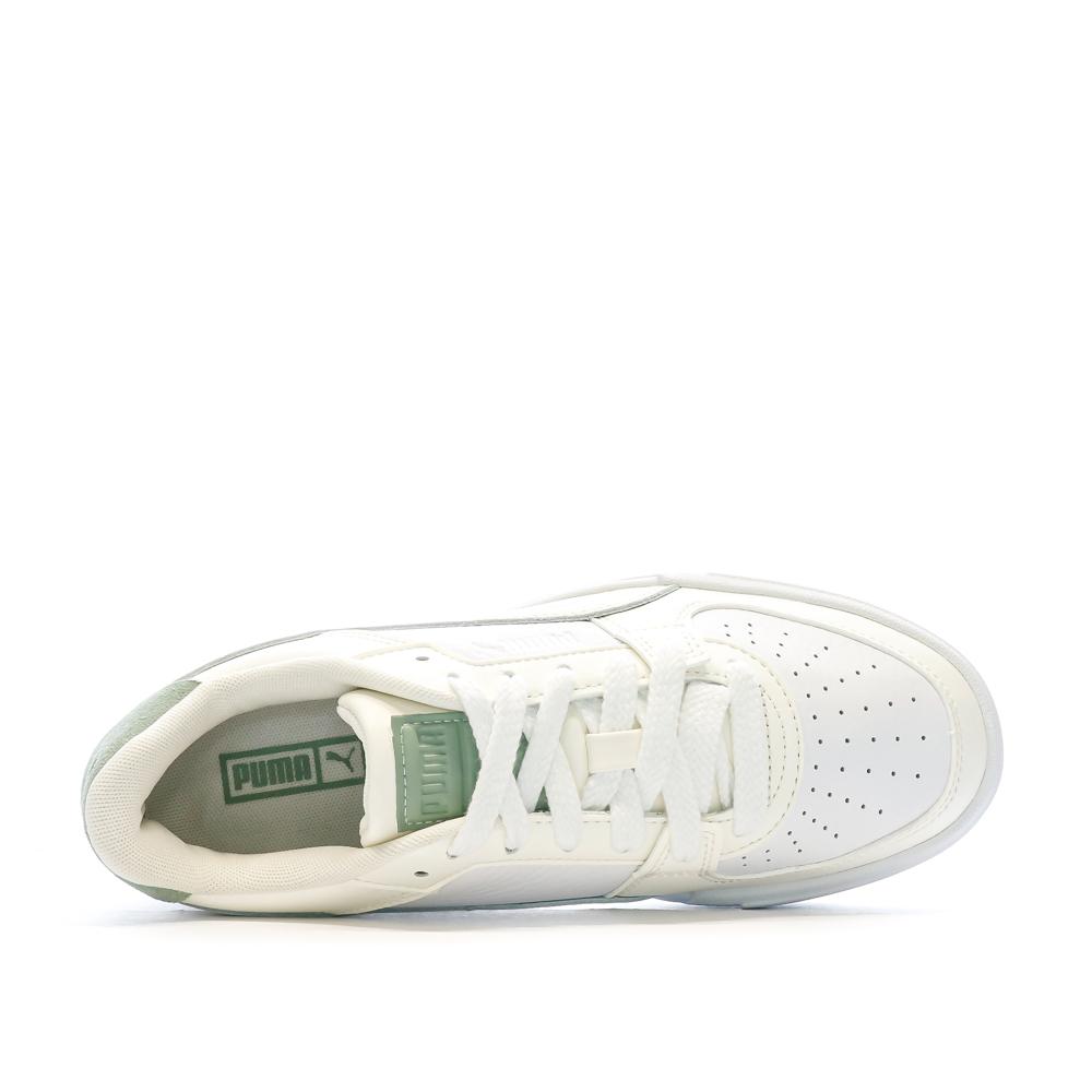 Baskets Blanche/Ecru/Vert Femme Puma 394749-01 vue 4
