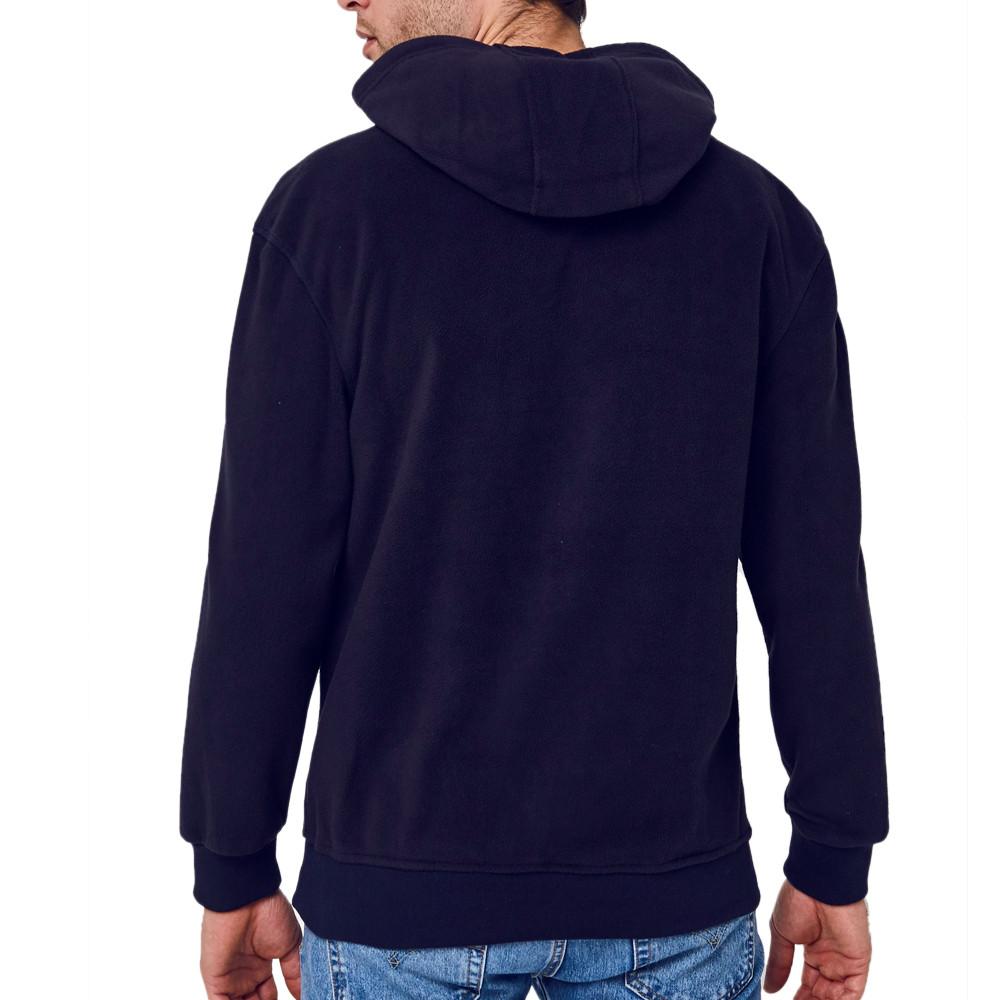 Sweat à capuche Marine Homme Schott Micro Polar vue 2