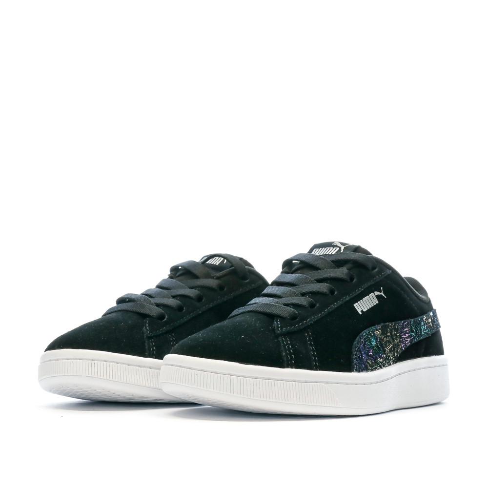 Baskets Noir Fille Puma Vikky Multicolor vue 6