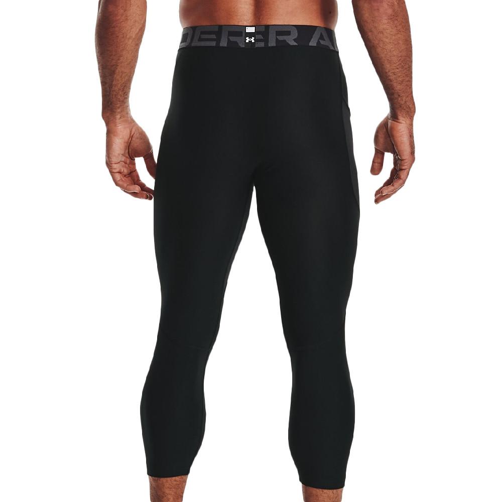 Legging 3/4 Noir Homme Under Armour Heat Gear vue 2