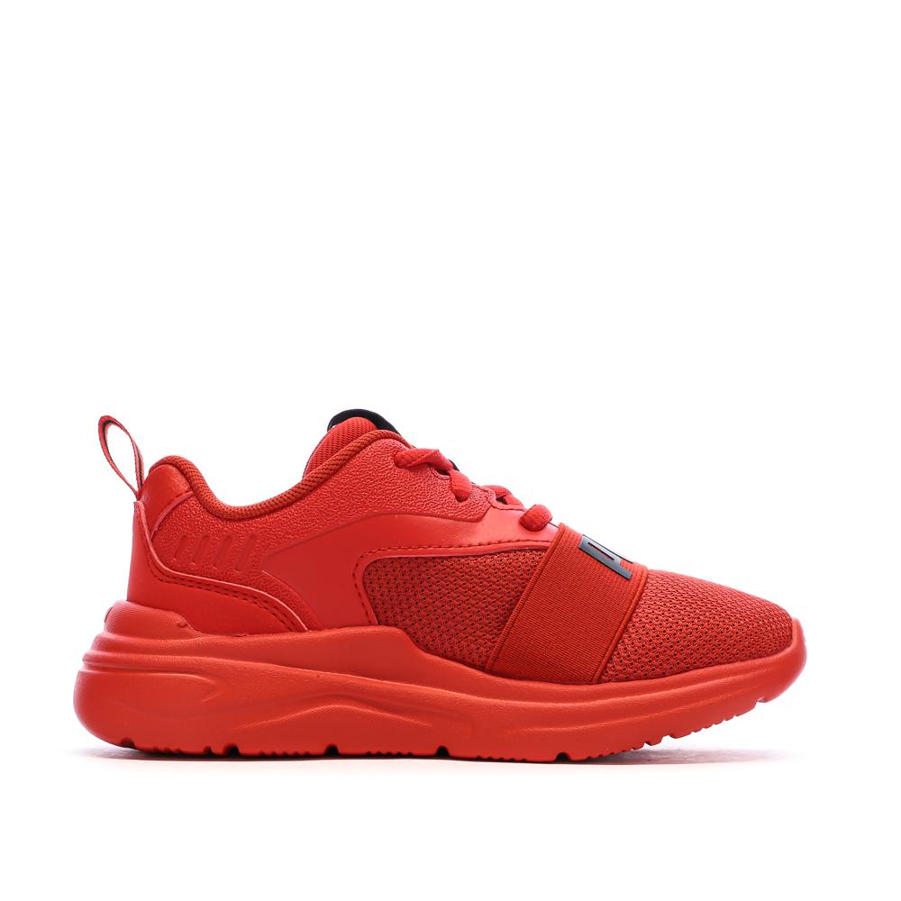 Zapatillas rojas para niño Puma Soft Wired 2 ver 2