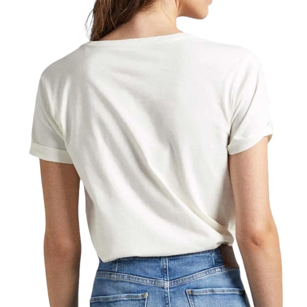T-shirt Écru Femme Pepe Jeans Vivian vue 2