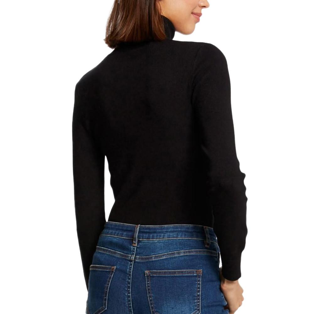 Pull Noir Femme Morgan Mibo vue 2