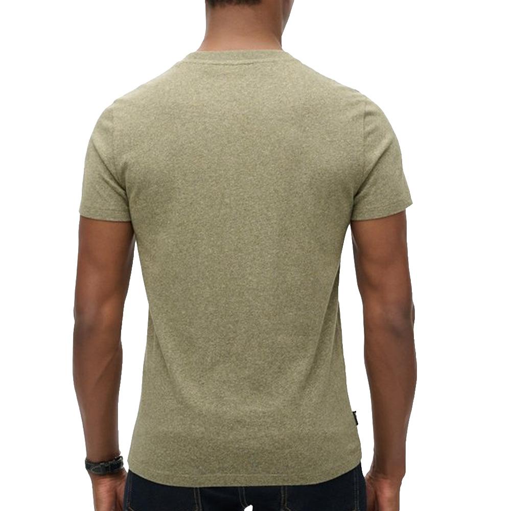 T-shirt Vert Homme Superdry Vintage Logo vue 2