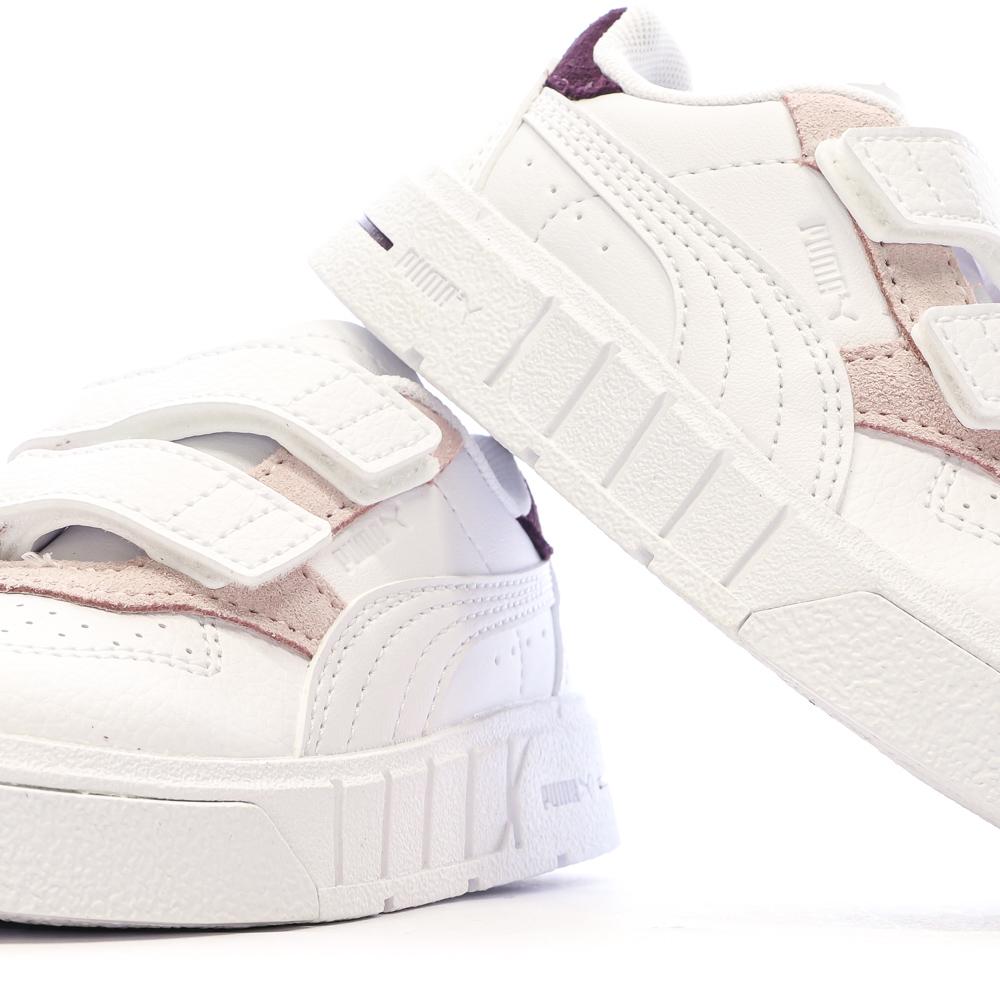 Baskets Blanc/Rose Puma Cali Court Match vue 7