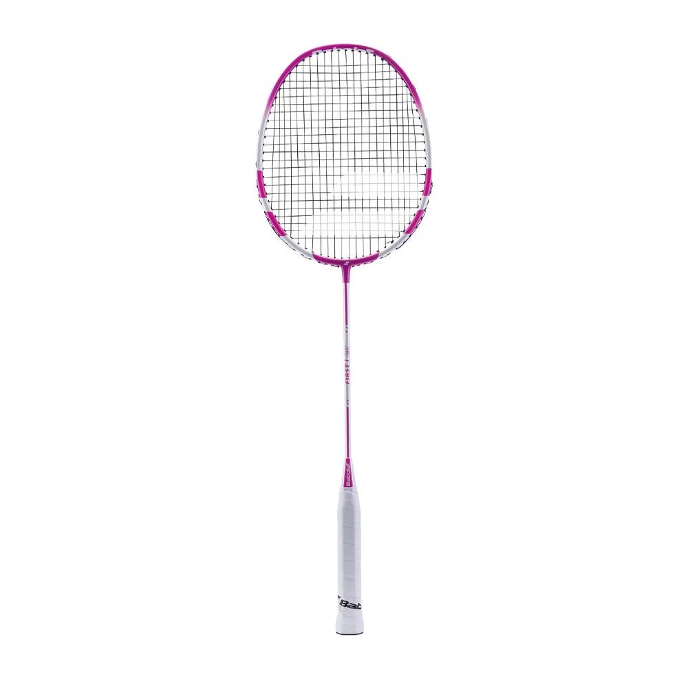 Raquette de badminton blanc/rose Babolat First Badminton pas cher