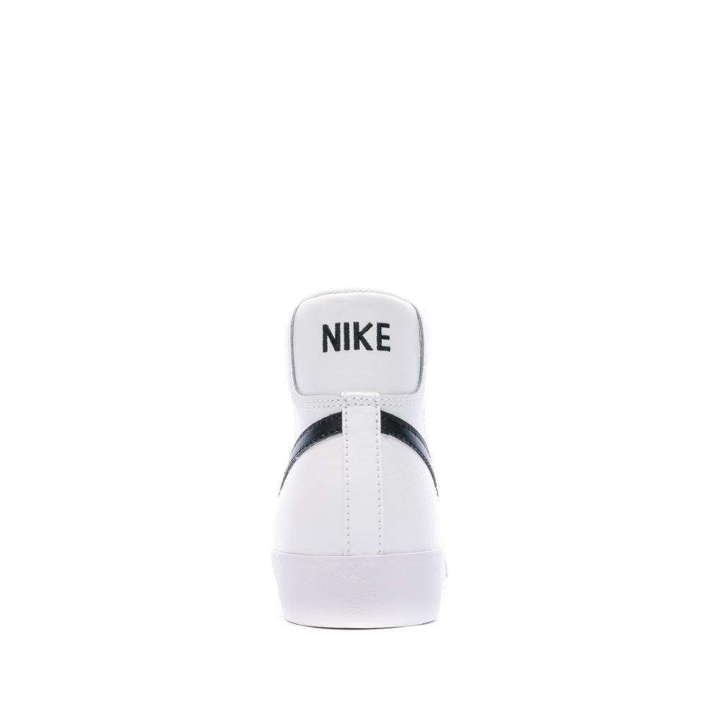 Baskets Blanc/Noir Femme Nike Blazer Mid 77 vue 3