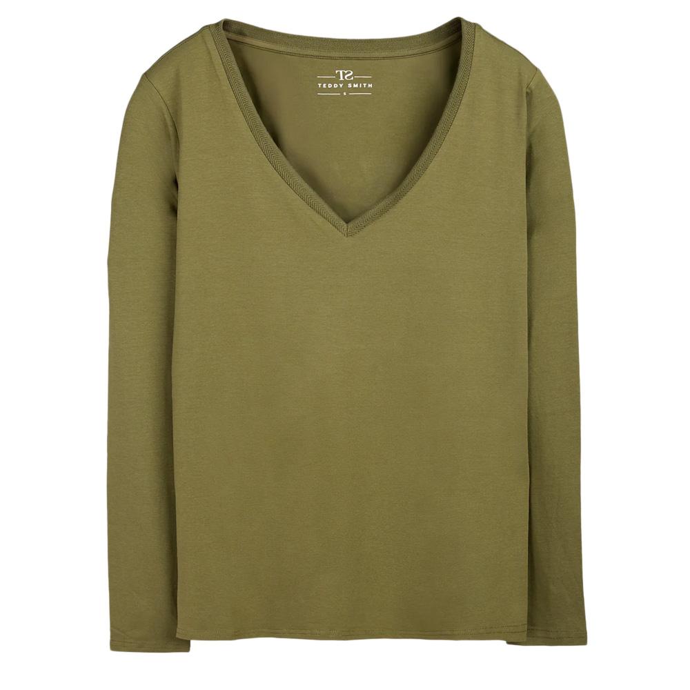 T-shirt Kaki Femme Teddy Smith Mianas pas cher