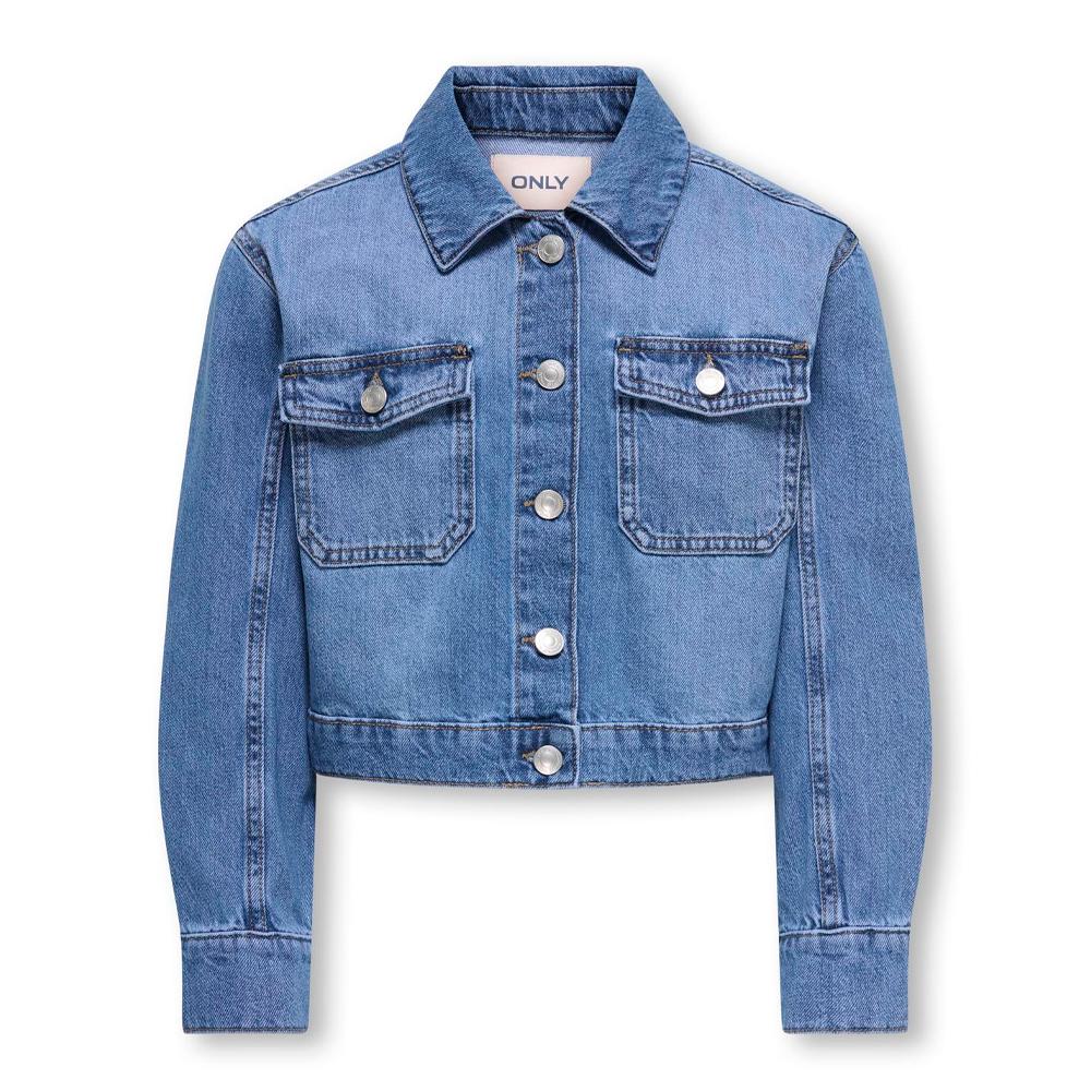 Veste en jean Bleu fille Kids ONLY Koglumi pas cher