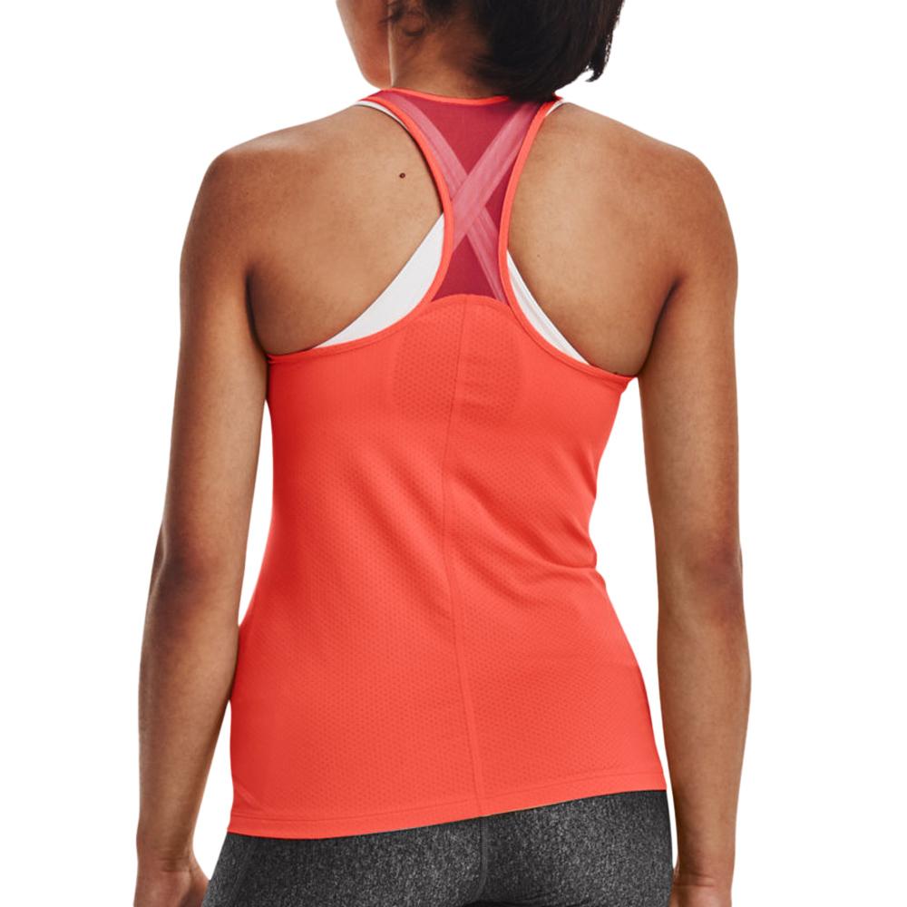 Débardeur Orange Femme Under Armour Racer vue 2