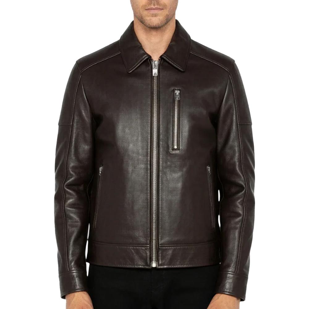 Blouson Marron Homme Schott LCADAMBRO pas cher