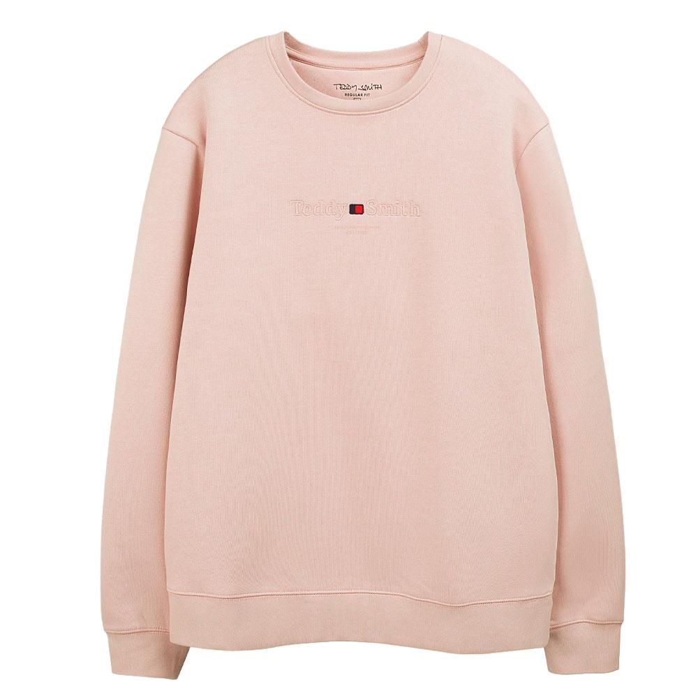 Sweat Rose Clair Homme Teddy Smith Sim pas cher