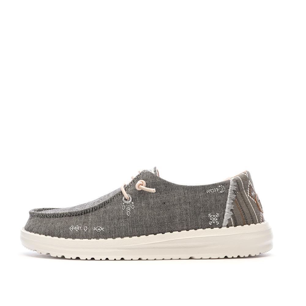 Chaussures Grises/Roses Femme Hey Dude Wendy Boho pas cher