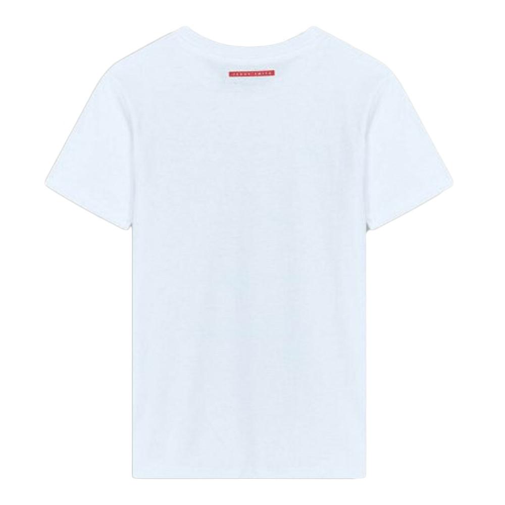 T-shirt Blanc Fille Teddy Smith Line vue 2