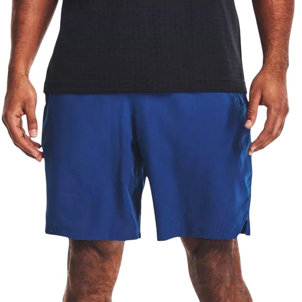 Short de sport Bleu Homme Under Armour Vanish Woven pas cher