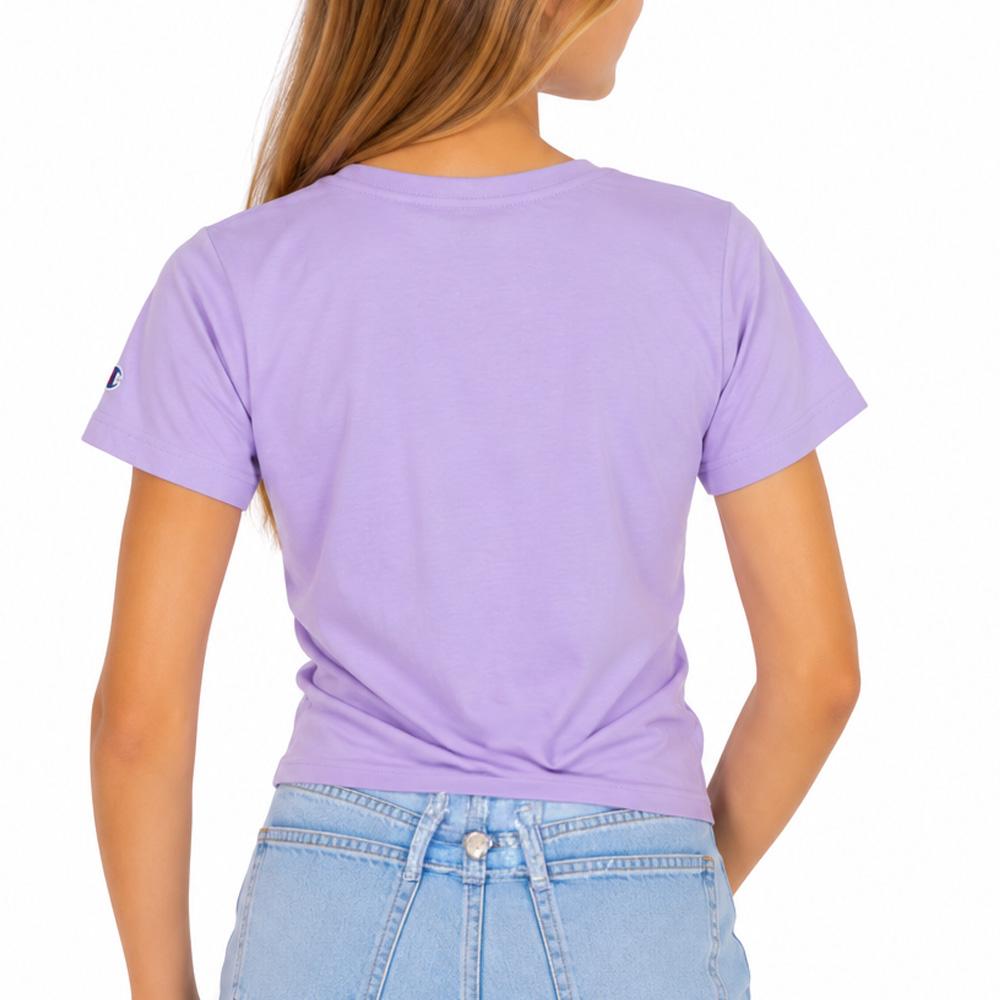 T-Shirt Mauve Fille Champion Graphic vue 2