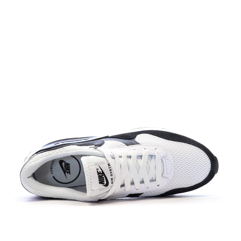 Baskets Blanc/Noir Homme Nike Air Max Systm vue 4